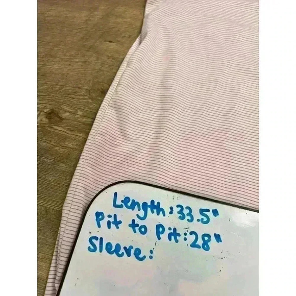 Peter Millar Summer Comfort Pink White Striped Men's XXL Polo Short Sleeve Golf - Picture 7 of 11